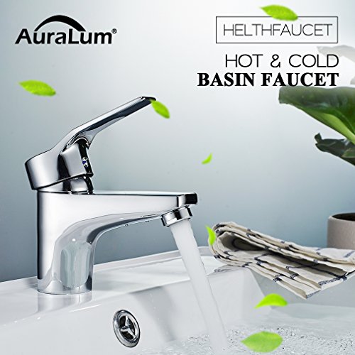 Waschbeckenarmatur Wasserfall Wasserhahn Kupfer Waschtischarmatur Spültisch Armatur für Bad oder Küchen Chrom