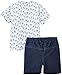 3Pommes Baby-Boys Set Short Sleeve T-Shirt Bermudas Clothing Set, Blue (Indigo), 9-12 Months (Manufacturer Size:9 Months)