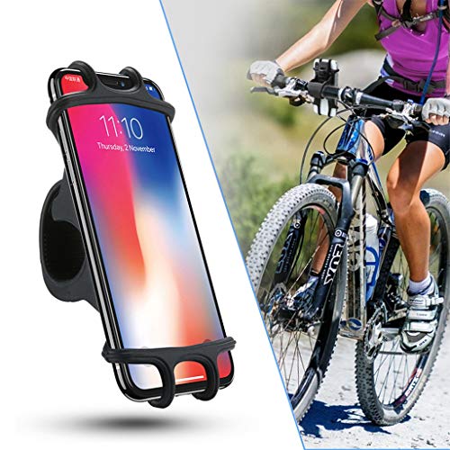 Preisvergleich Produktbild Jamicy® Fahrrad Handyhalter 360° Drehung Silikon Fahrrad Motorrad Lenkerhalterung, Universal Motorrad Handyhalter, wasserdicht Handyhalter für iPhone, Android-Smartphone von 4,0 Zoll bis 6,5 Zoll