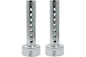 Motorrad Auspuff Schalldämpfer, KACEPAR 42mm DB Killer Schalldämpfer Schalldämpfer, Universal Auspuffrohr Schalldämpfer, Dosenschalldämpfer Noise Canceller, silber, 2 Stück