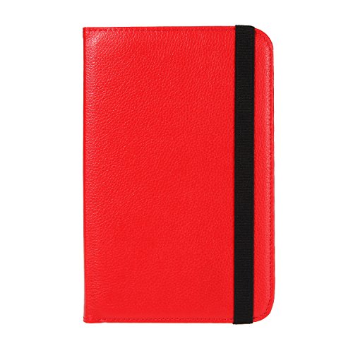 Universal Rotation Tasche für Tablet Modelle in 7, 8 oder 10 Zoll Größe Case Schutz Hülle Cover (7 Zoll, Rot) - 5