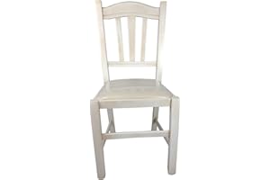 SEDAM SRL Sedia Silvana, in Legno Massello, Varie Sedute e Colori, Paglia, Imbottita Ristorante Casa Cucina Sala da Pranzo Agriturismo 100% MADE IN ITALY, Ordine MINIMO 2 Pezzi (Decapè Shabby, Imbottita Beige)
