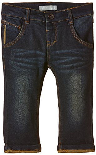Name it Baby Boys NITBASSE M REG/SLIM DNM PANT 515 Plain Jeans, Blue (dark Blue Denim), 6-9 Months (Manufacturer size: 80)