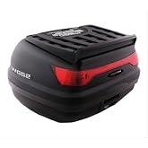 Wogen 52 Lt Motosiklet Arka &Ccedil;anta &Uuml;st Bagaj Sırt Dayamasız Basic Model Siyah Bagaj Topcase