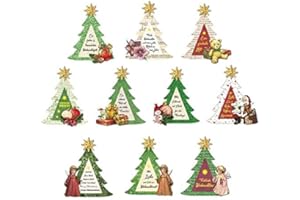 ‎IDEEN MIT HERZ Ideen mit Herz 3-D Motive, ausgestanzt, ca. 7-10 cm, 10 Stück im Beutel | Bilder zum Basteln & Dekorieren | Grußkarten selber machen | Bildmotive für Scrapbooking & DIY-Deko (Tannenbaum Weihnachten)