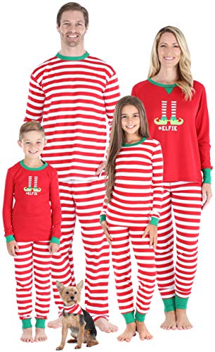 Sleepyheads Conjuntos de Pijama Elfie Christmas Family Mix and Match Pijama de Rayas Rojas Elfie (SHM-5087-W-STRIPE-EU-MED)