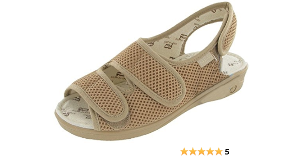 amazon ladies sandals wide fit
