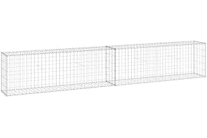 vidaXL Gabionmur i galvaniserat stål 300x30x50 cm