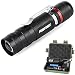 Produktbild LED taktische Taschenlampe, Ulanda-EU Superhelle 2000 LM XM-L Q5 tragbare LED Zoomable Fackel Licht, Fokus einstellbare LED Military Taschenlampe 3 Licht-Modi mit wiederaufladbare 14500 Akku, Ladegerät, Gehäuse