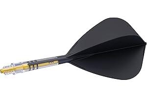 CUESOUL ROST T19 Carbon Integrated Dart Shaft and Flight,Kite Shape,Set of 3