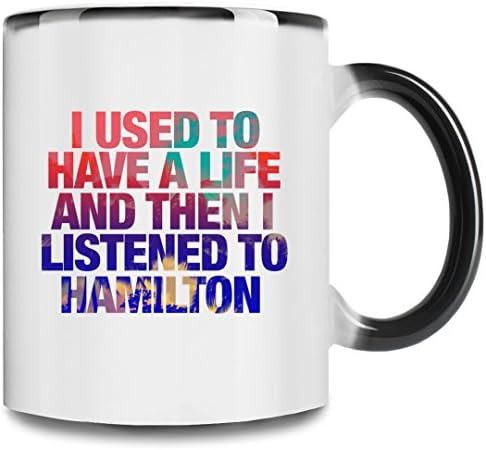 Hamilton Premium Full Color Changing Mug| 11Oz|Drink W/ Style In Our Unique Color Changing Mug| High Quality Ceramic W/ Glossy Finish