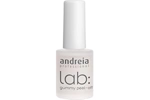 Andreia Professional Gummy Peel Off - LAB Nail Treatments - Peel off Base Coat Nail Polish Barrier and Liquid Cuticle Guard for Nail Art Protects Skin 10.5 ml