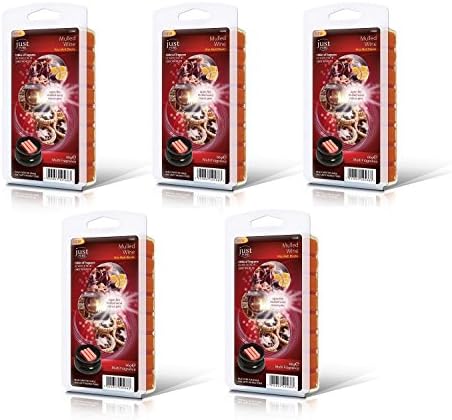 Just Pure Candle Wax Tart Wax Melts Scented Wax Candle Melts Multi Fragrance 66g. (5 x Mulled Wine)