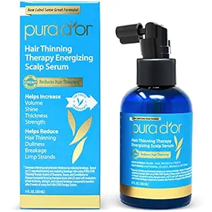 PURA DOR Hair Loss Prevention Therapy Energizing Scalp Serum, 4 Fluid Ounce