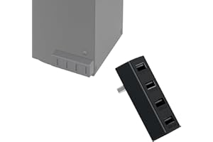 Mcbazel 4 Puertos USB Hub 2.0 para Xbox Series X/S, Adaptador de Expansión Portátil de Alta Velocidad USB Hub Splitter Compatible con Consola Xbox Series X/S - Negro