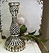 Produktbild Bauernsilber Kerzenleuchter Antik-Finish Shabby Glas Antik-Silber