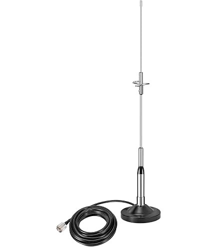 Retevis Antenna Mobile UHF/VHF In Fibra Di Vetro | 6.5 DB Con Base A Molla | Connettore SL16/PL259 | Per Ricetrasmettitori RT95, RT73, RT99 E Auto