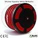 Price comparison product image iFox - iF013 Bluetooth Shower Speaker with FM Radio - Certified Waterproof and Wireless Pairing to All Bluetooth Devices for iPhone, iPad, iPod, PC - Red/Black
