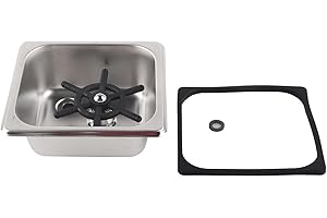 JEFFERGARDEN Glass Bar Tea Cup Pitcher Rinser Washer Steaming Cleaner Automatic Stainless Steel Cup Washer Cleaner Glass Rinser Faucet for Hotel Bar Coffee Milk Tea