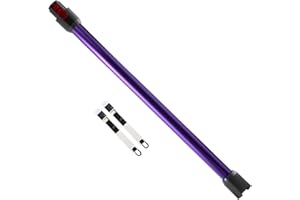 CHEERHOM Rura teleskopowa kompatybilna z Dyson V7, V8, V10, V11, V15, sztywna rura przedłużająca do Dyson V11, szybkie zapięcie, rura ssąca do odkurzacza Dyson z dwiema szczotkami 2 w 1, fioletowa