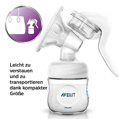 Philips Avent SCF330/20 Komfort-Milchpumpe mit Naturnah-Flasche Polypropylen, 125 ml - 7