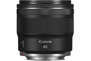 Canon Objektiv RF 45mm F1.2 STM – Festbrennweiten -Objektiv mit F1,2 Lichtstärke – ideal für Porträtfotografie – Kompatibel mit Canon EOS R System