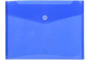 Exacompta 56420E - Bolsa de 5 fundas en forma de sobre y cierre con velcro, A4, multicolor