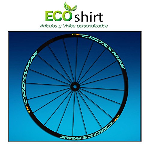 Ecoshirt RX-MQ27-HSSY Stickers Jante Rim Mavic Crossmax SL Pro Am50 MTB Downhill Menta 29'
