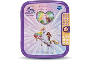 VTech - KidiSecrets Mon Journal Intime L'École des Licornes - Journal Intime Électronique avec Code, Carnet Secret, Feutre et 5 Jeux Unicorn Academy - Cadeau Enfant Dès 5 Ans - Contenu en Français