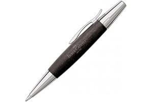 FABER-CASTELL Faber Castell 148383 długopis E-Motion Twist chrom/drewno czarny