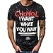 Produktbild Luckycat Herren Fitness T Shirt Fit Short Sleeve Top Slim Männer Fashionable Completi Performance T Shirt Atmungsaktiv Herren T-Shirt Kurzarmshirt Top Print Shirt Casual Basic O-Neck