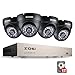 Produktbild ZOSI CCTV Außen 720P HD Dome Kamera Überwachungssystem 8CH AHD DVR Recorder mit 1TB Festplatte und 4 Outdoor 720P Video Überwachungskamera Set, 20M IR Nachtsicht