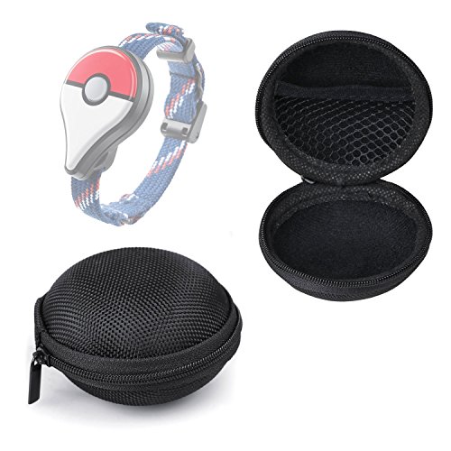 Preisvergleich Produktbild Bestdeal® Tragbare Mini Zipper Schutztasche Hülle Tasche für Pokémon GO Plus (Schwarz)