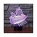 Produktbild Drachenboot Nachtlicht Illusion Lampe Nachttischlampe, 7 Farben ändern Touch-Schalter Schreibtisch Dekoration Lampen Geburtstag Weihnachtsgeschenk mit Acryl Flat & ABS Base & USB-Kabel