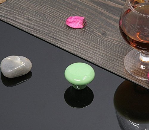 Schönes Leben* 7er Möbelknauf Schrankknöpfe Set Türknopf Keramik Möbelgriff Set Mit Schrauben Kinder 7 Bunte Kugel - 6