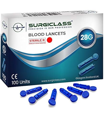 Sterile 30G Lancets For Blood Sugar Testing - Packs Of 100, 200, Or 400 (Glucology Brand)