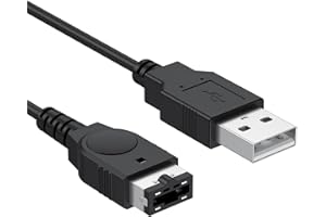 Mugust 1.2M GBA SP Charger USB A Cable for Nintendo DS Original Console(NDS)/ Gameboy Advance SP (GBA SP) USB Power Charger Cable (Black)