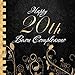 Produktbild Buon Compleanno: 20 Anni I Libro Degli Ospiti per il 20° Compleanno I Decorazioni Compleanno Nero e Oro I Per 30 Ospiti I Per Messaggi e Foto I ... Idea regalo di compleanno per uomini e donne