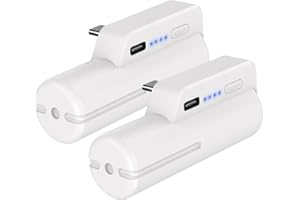 FLSTOR Battery for Meta/Oculus Quest 2, 5000mAh Portable Backup Battery for Oculus Quest 2 Elite Strap, Lightweight Faster Charging Extended 3 Hrs Palytime for VR Quest 2 And Typc-C Devices, 2 Packs