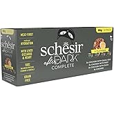 Schesir After Dark Tavuk&Bıldırcın Yumurtası&Sığır&&Ouml;rdek Et Suyunda Yetişkin Kedi Konservesi &Ccedil;eşit Paketi 12x80g