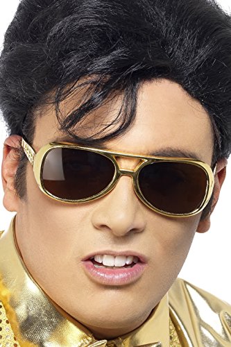 Imagen 2 de Smiffy's Stockofolie - 351 141 - Disfraz de Elvis oro Gafas