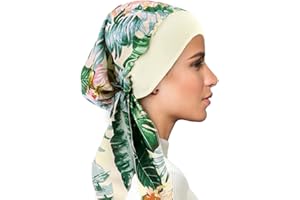 FADACHY Chemo Headwear for Women Head Scarfs Turbans UK Cancer Scarves Bandanas Hair Loss Beanie Hat Cancer Headwear Headwrap Scarfs Cap Silky Muslim