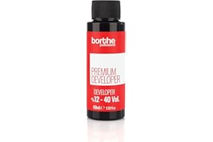 Borthe Mini Professional Creme Hair Developer Activator Peroxide for Hair Colouring Long Lasting Colour and Grey Coverage 60ml 12% 40 Volume