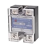 rele estado solido bobina 220v Peso neto: 89 g RETYLY Rele de estado solido monofasico DC a DC SSR 25A 3-32V 5-220V con tapa Transparente