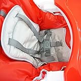 Kinderhochstuhl zusammenklappbar – Babyhochstuhl rot mit Essbrett fürs Baby ab 6 Monaten bis 3 Jahre - 4