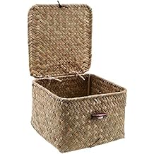 Seegras Korb Mit Deckel Groß - The Homey Design