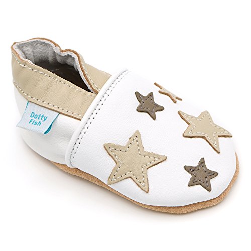 Weiche Baby und Kleinkind Lederschuhe - Jungen und Mädchen - Sterne