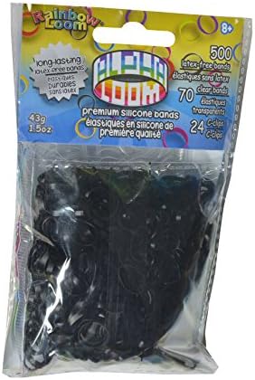 Rainbow Looms 494 B0226 Black Alpha Bands