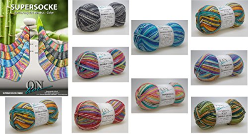 ONline Supersocke Bambus-Color 4-fädig 100 g Sockenwolle 2112 - 2