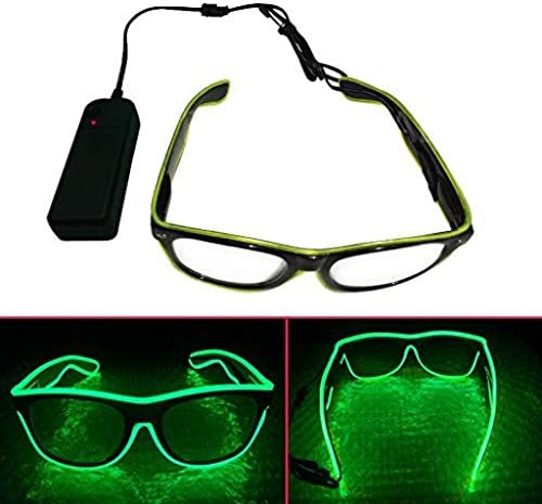 ERGEOB® Light Up El wire glasses for Party Bar Club LED eye glasses for dance festivals
